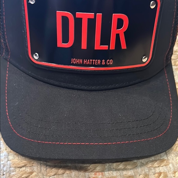 John Hatter Black and Red Trucker Hat by John Hatter & Co - Picture 3 of 7